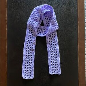 Elegant Lavender Crochet Scarf